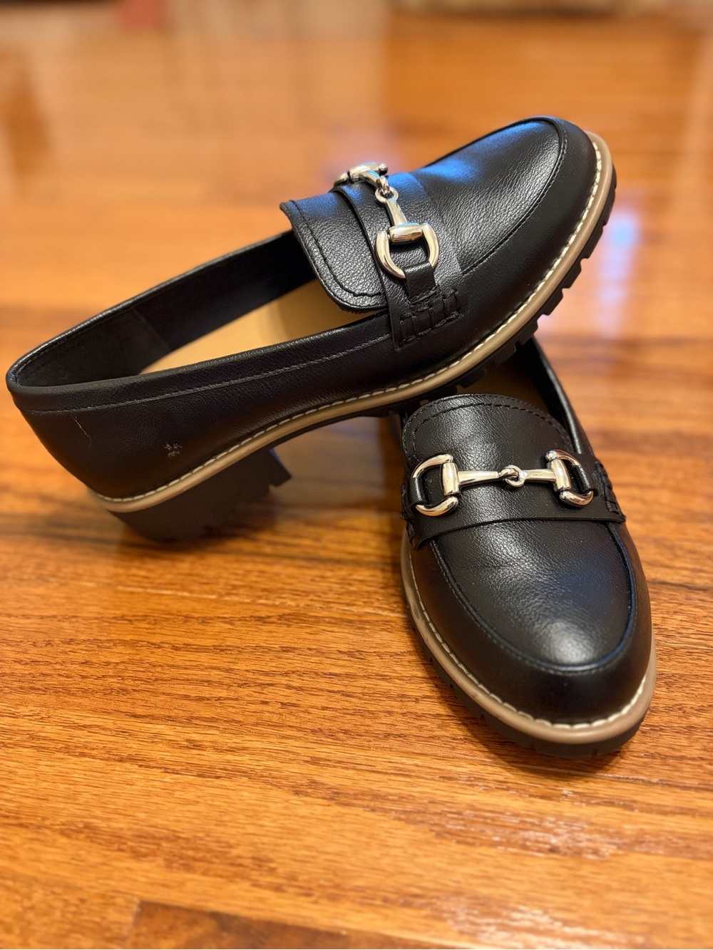 Dolce Vita | Womens Black Chunky Penny Loafers- “Celeste” size 7.5
